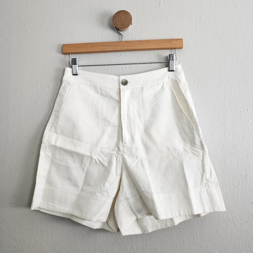 NEW Neiwai Hang Out 100% Cotton Casual High Waist Snow White Shorts Small
